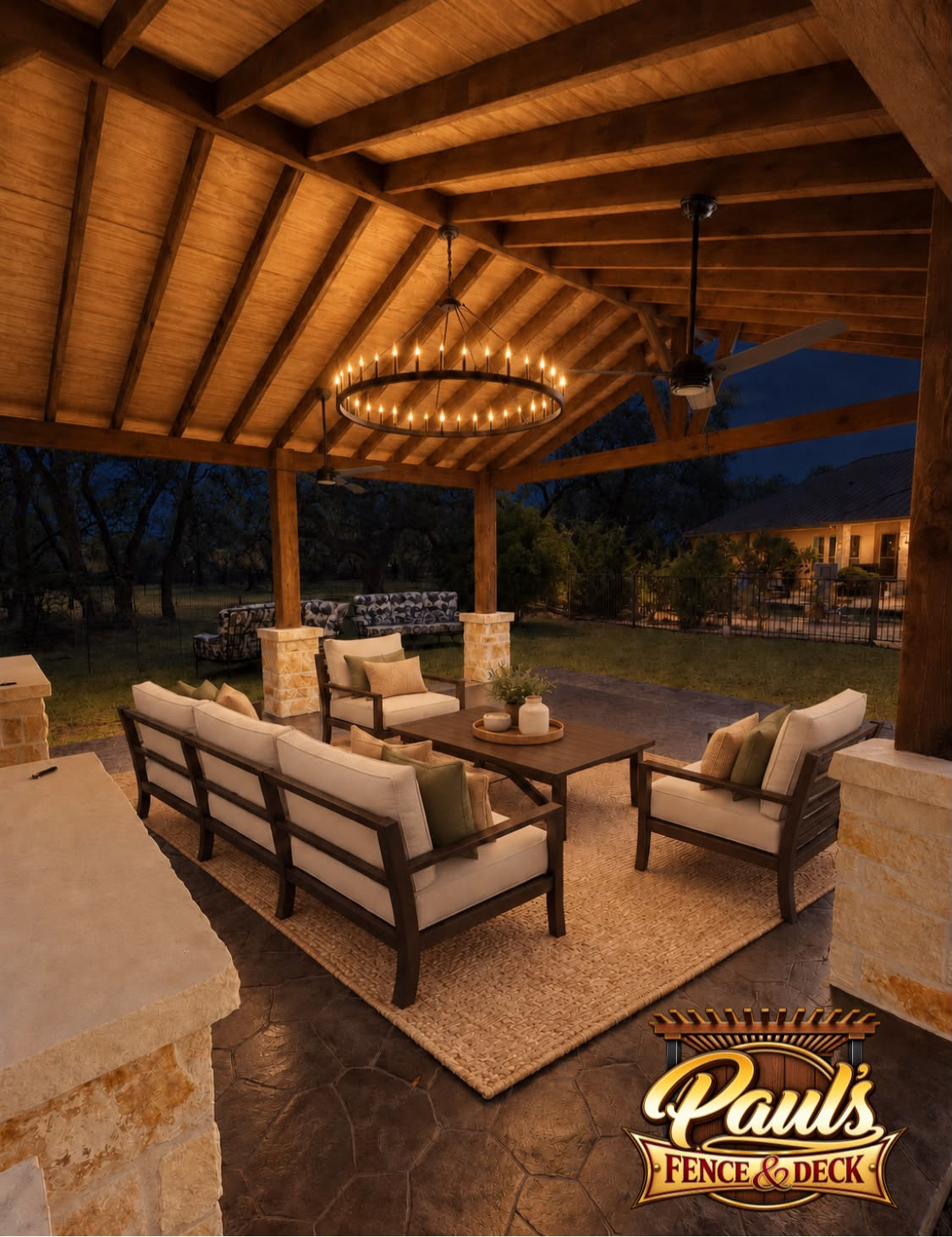 Backyard build in San Antonio